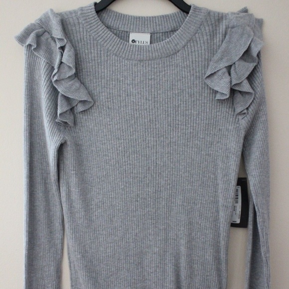 New STYLUS SWEATER Gray - Picture 2 of 5